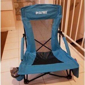 Low Sling Beach Chair, Folding Portable Beach Chair, Backpack Camping Chair